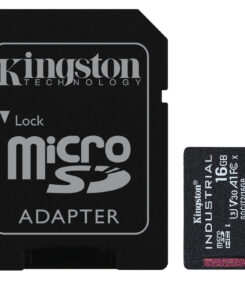 Kingston Technology 16GB microSDHC Industrial C10 A1 pSLC-kaart + SD-adapter