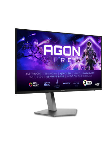 AOC AGON PRO AG326UD computer monitor 80 cm (31.5") 3840 x 2160 Pixels 4K Ultra HD QD-OLED Zwart
