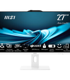 MSI Pro AP272P 14M-1029EU Intel® Core™ i5 i5-14400 68,6 cm (27") 1920 x 1080 Pixels Alles-in-één-pc 16 GB DDR5-SDRAM 512 GB SSD Windows 11 Pro Wi-Fi 6E (802.11ax) Wit