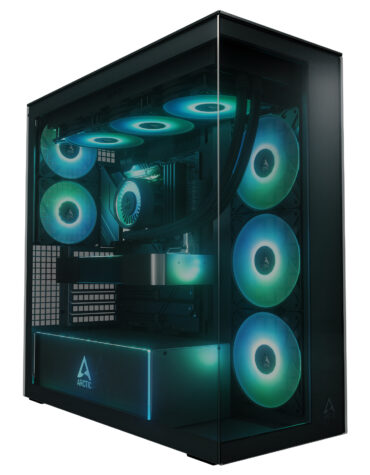 ARCTIC Xtender Black (Tinted Glass) Midi Tower Zwart