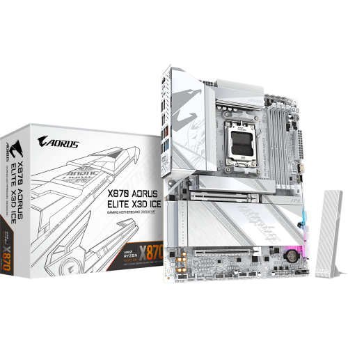 GIGABYTE X870 AORUS ELITE X3D ICE AMD X870 Socket AM5 ATX