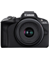 Canon EOS R50, Black + RF-S 18-45mm F4.5-6.3 IS STM Kit MILC 24,2 MP CMOS 6000 x 4000 Pixels Zwart