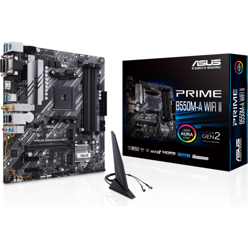 ASUS PRIME B550M-A WIFI II AMD B550 Socket AM4 micro ATX