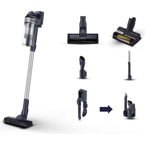 Samsung VS15A60AGR5 Steelstofzuiger Batterij/Accu Droog Zakloos 0,8 l 410 W Zwart, Zilver