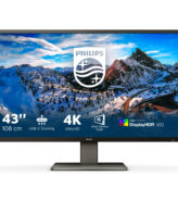 Philips P Line 439P1/00 computer monitor 108 cm (42.5") 3840 x 2160 Pixels 4K Ultra HD LCD Zwart