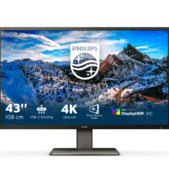 Philips P Line 439P1/00 computer monitor 108 cm (42.5") 3840 x 2160 Pixels 4K Ultra HD LCD Zwart