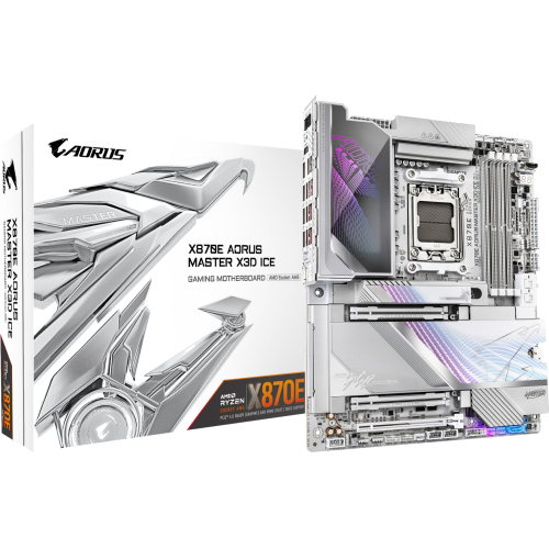 GIGABYTE X870E AORUS MASTER X3D ICE AMD X870E Socket AM5 ATX