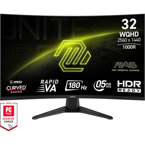 MSI MAG 325CQF computer monitor 80 cm (31.5") 2560 x 1440 Pixels Wide Quad HD Zwart