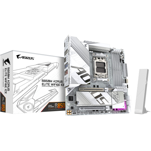 GIGABYTE B850M AORUS ELITE WIFI6E ICE AMD B850 Socket AM5 micro ATX