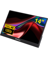 Verbatim 49590 computer monitor 35,6 cm (14") 1920 x 1080 Pixels Full HD LCD Zwart
