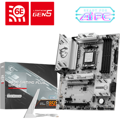 MSI B850 GAMING PLUS WIFI6E moederbord AMD B850 Socket AM5 ATX
