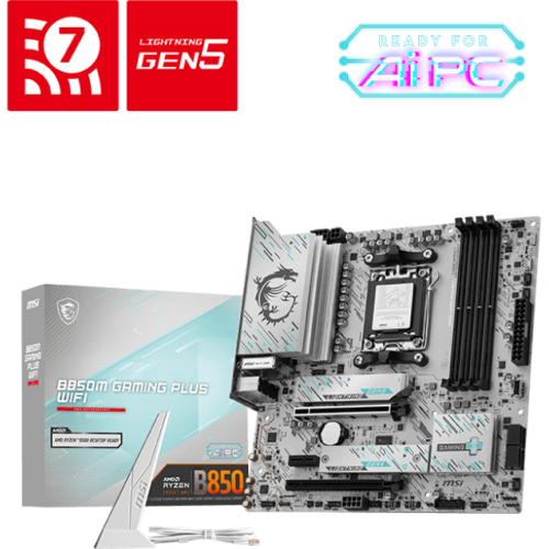 MSI B850M GAMING PLUS WIFI moederbord AMD B850 Socket AM5 micro ATX