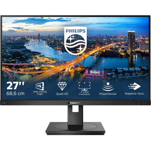 Philips B Line 275B1/00 computer monitor 68,6 cm (27") 2560 x 1440 Pixels 2K Ultra HD LCD Zwart