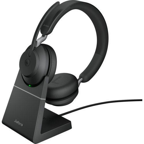 Jabra Evolve2 65 Headset Draadloos Hoofdband Kantoor/callcenter USB Type-A Bluetooth Oplaadhouder