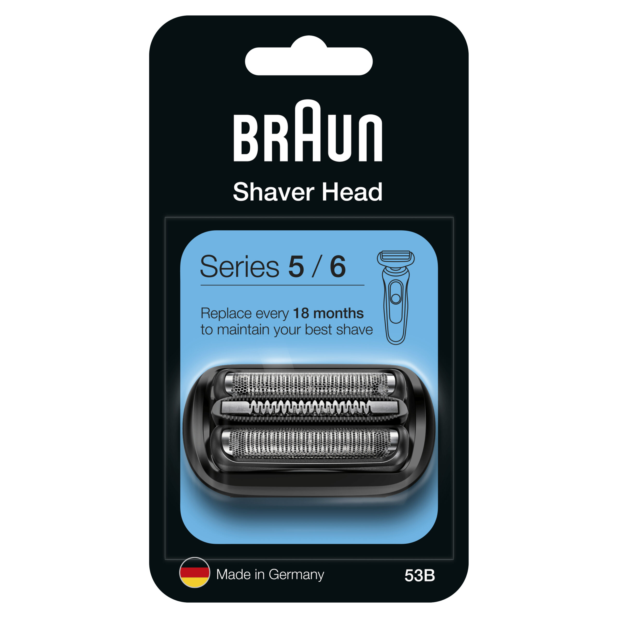 Braun Series 5 en 6 53B Elektrisch Scheerapparaat Vervangingskop - Zwart - Afbeelding 7