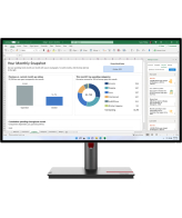 Lenovo ThinkVision P27h-30 computer monitor 68,6 cm (27") 2560 x 1440 Pixels Quad HD LCD Zwart