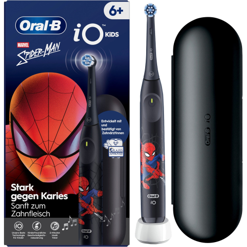 Oral-B iO Kids Spiderman Kind Roterende tandenborstel Zwart