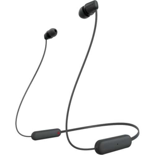 Sony WI-C100 Headset Draadloos In-ear Oproepen/muziek Bluetooth Zwart