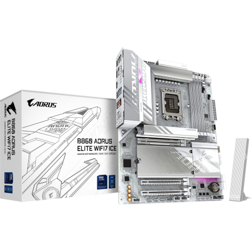 GIGABYTE B860 AORUS ELITE WIFI7 ICE Intel B860 LGA 1851 (Socket V1) ATX