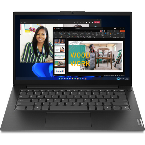 Lenovo V14 G4 AMN AMD Ryzen™ 5 7520U Laptop 35,6 cm (14") Full HD 16 GB LPDDR5-SDRAM 512 GB SSD Wi-Fi 6 (802.11ax) Windows 11 Pro Scandinavisch Zwart
