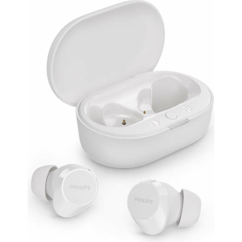 Philips TAT1209WT/00 hoofdtelefoon/headset True Wireless Stereo (TWS) In-ear Oproepen/muziek Bluetooth Wit