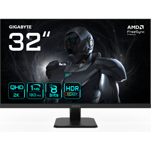 GIGABYTE GS32QA computer monitor 80 cm (31.5") 2560 x 1440 Pixels Quad HD LED Zwart