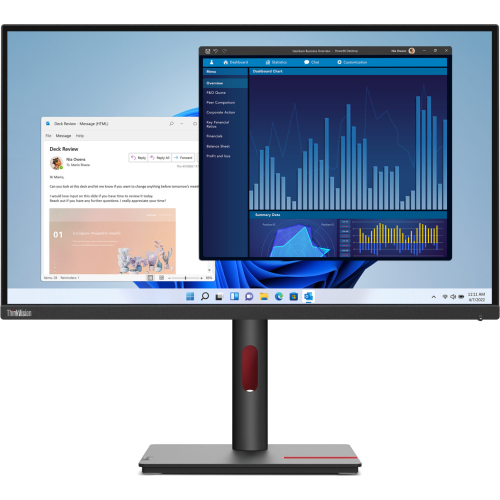 Lenovo ThinkVision T27p-30 computer monitor 68,6 cm (27") 3840 x 2160 Pixels 4K Ultra HD LED Zwart