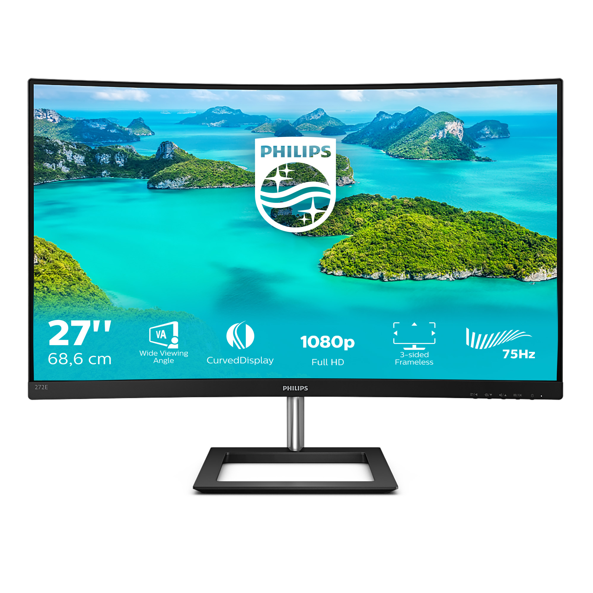 Philips E Line 272E1CA/00 computer monitor 68,6 cm (27") 1920 x 1080 Pixels Full HD LCD Zwart - Afbeelding 3
