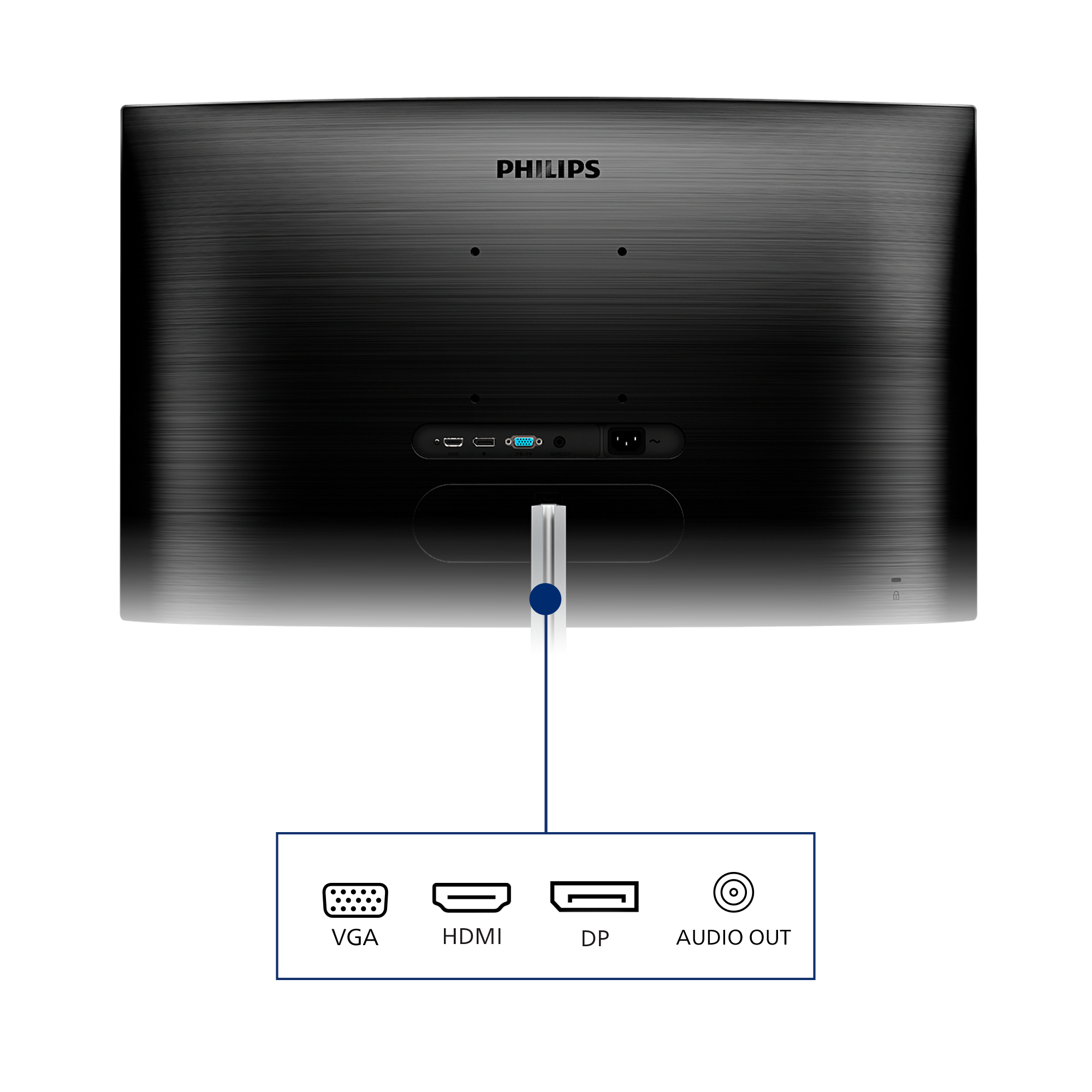 Philips E Line 325E1C/00 computer monitor 80 cm (31.5") 2560 x 1440 Pixels Quad HD LCD Zwart - Afbeelding 6