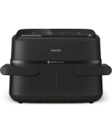 Philips 1000 series NA150/00 friteuse Dubbel 7 l Vrijstaand 2450 W Heteluchtfriteuse Zwart