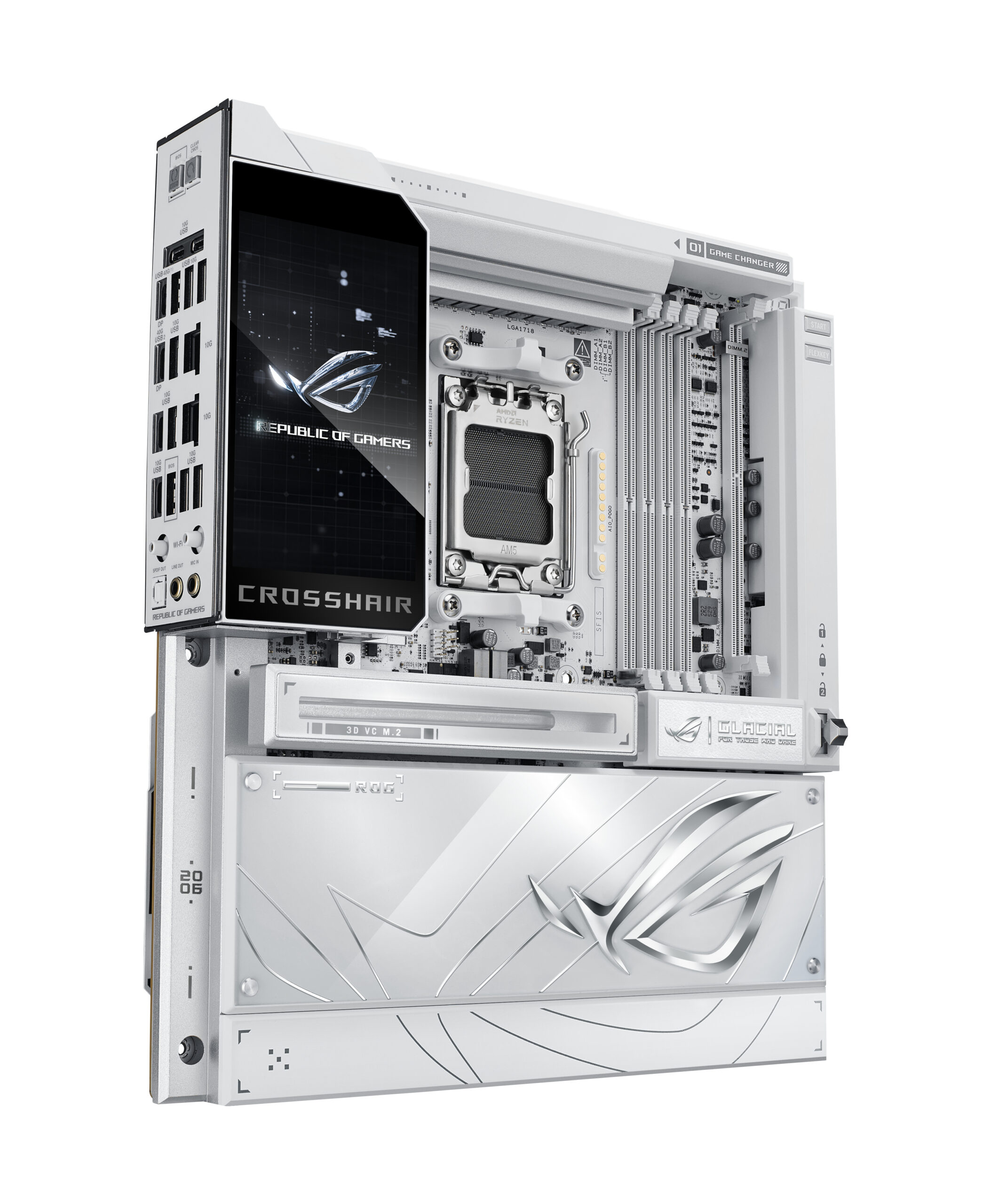 ASUS ROG CROSSHAIR X870E GLACIAL AMD X870E Socket AM5 Verlengd ATX - Afbeelding 7