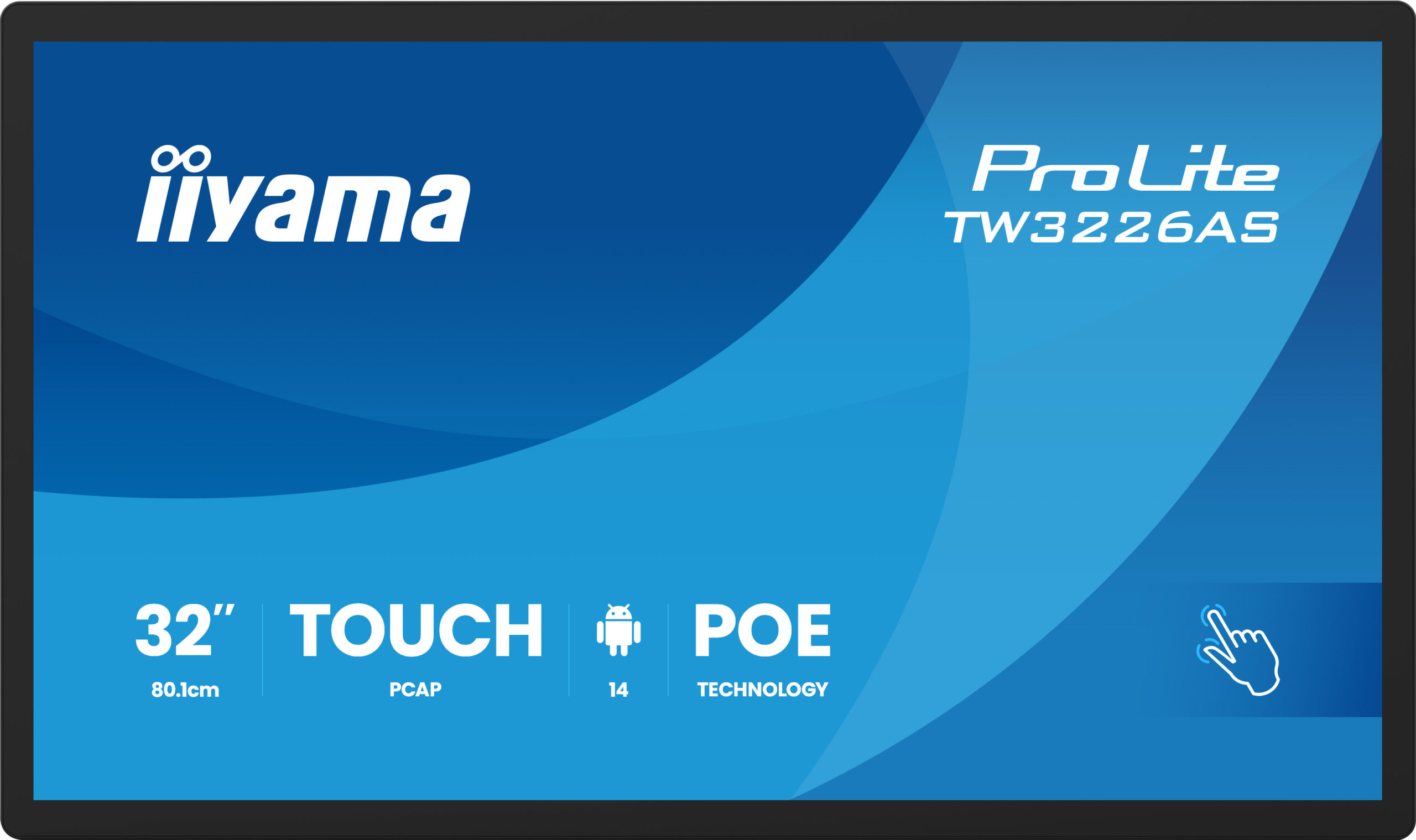 iiyama TW3226AS-B3P beeldkrant Kiosk-ontwerp 80 cm (31.5") LED Wifi 430 cd/m² Full HD Zwart Touchscreen Type processor Android 24/7 - Afbeelding 2