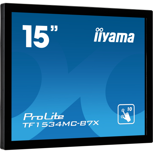 iiyama TF1534MC-B7X computer monitor 38,1 cm (15") 1024 x 768 Pixels XGA LED Touchscreen Multi-gebruiker Zwart