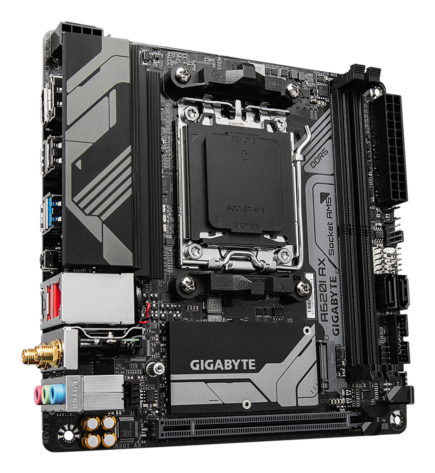 GIGABYTE A620I AX moederbord AMD A620 Socket AM5 mini ITX - Afbeelding 3