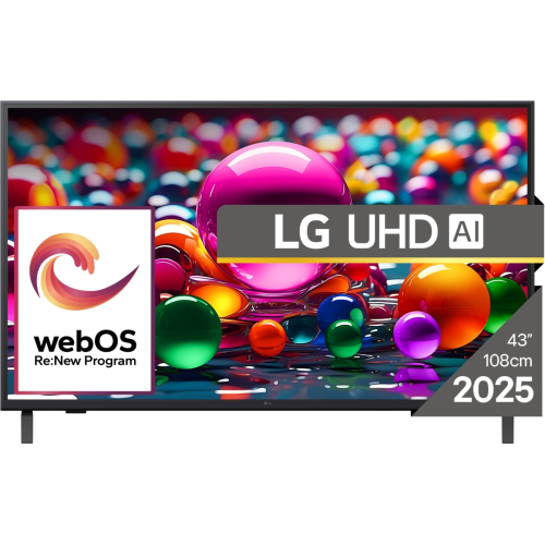 LG 43UA74003LB tv 109,2 cm (43") 4K Ultra HD Smart TV Wifi Zwart
