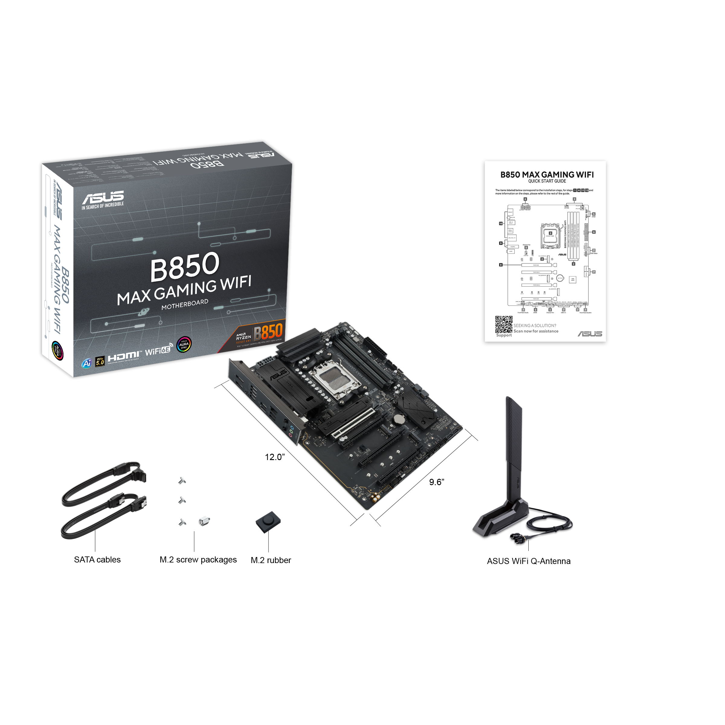 ASUS B850 MAX GAMING WIFI AMD B850 Socket AM5 ATX - Afbeelding 6