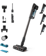 Philips XC7163/01 steelstofzuiger & elektrische bezem 2-in-1-steelstofzuiger Batterij/Accu Droog en nat Zakloos 0,6 l Blauw