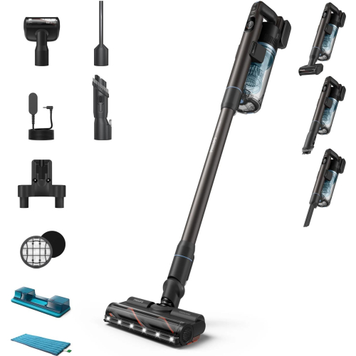 Philips XC7163/01 steelstofzuiger & elektrische bezem 2-in-1-steelstofzuiger Batterij/Accu Droog en nat Zakloos 0,6 l Blauw