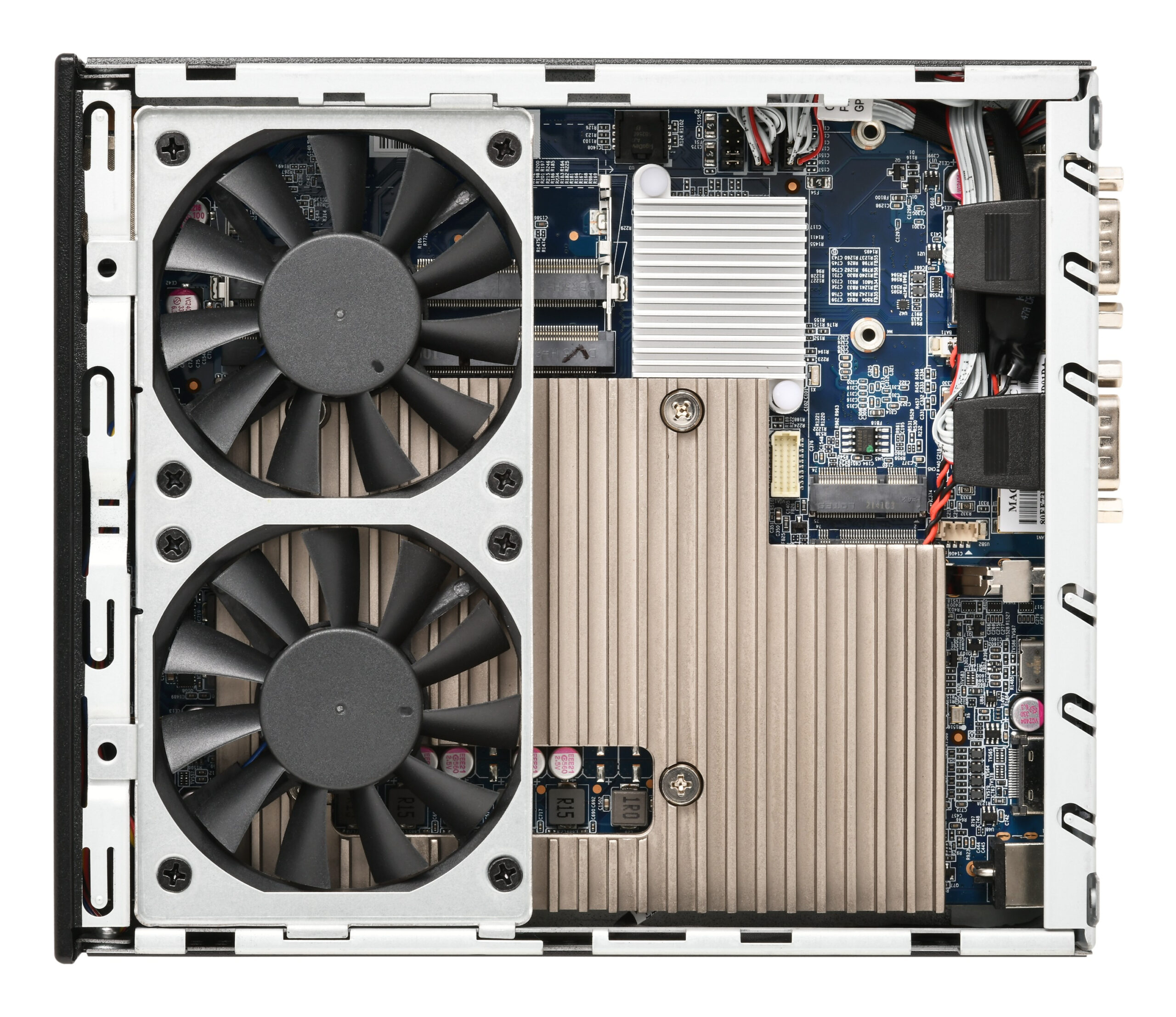 Shuttle Slim PC DH810 , S1851, 1x HDMI (2.1), 1x DP, 1x USB-C (DP), 1x 2.5" , 2x M.2, 2x LAN (Intel 1G + 2.5G), 2x COM, 24/7 permanent gebruik, incl. VESA - Afbeelding 5