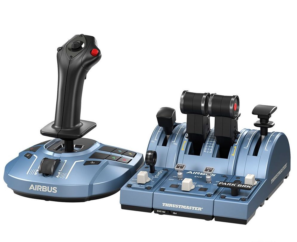 Thrustmaster TCA Captain Pack X Airbus Edition Zwart, Grijs USB Joystick + stuwkrachthendel Analoog PC, Xbox