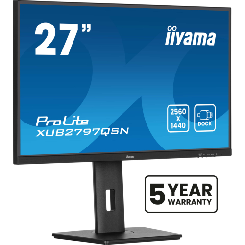 iiyama ProLite XUB2797QSN-B2 computer monitor 68,6 cm (27") 2560 x 1440 Pixels Quad HD LED Zwart