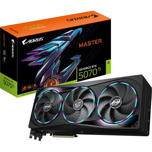 GIGABYTE AORUS GeForce RTX 5070 Ti MASTER 16G NVIDIA 16 GB GDDR7