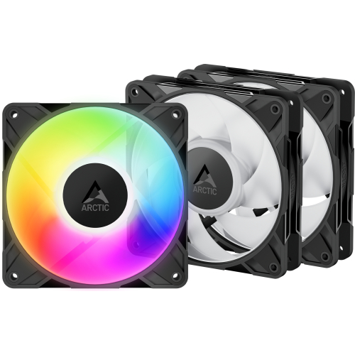 ARCTIC Freezer P12 Pro A-RGB Computer behuizing Ventilator 12 cm Zwart, Wit 3 stuk(s)