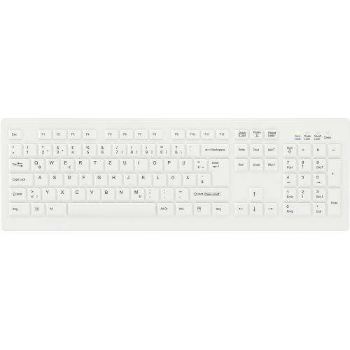 Contour Design Active Key AK-C8100F-FU1-W/GE toetsenbord Medisch RF Draadloos QWERTZ Duits Wit