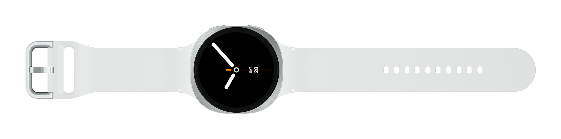 Samsung Galaxy Watch8 SM-L335FZSAXEF smartwatch & sportwatch 3,81 cm (1.5") AMOLED 44 mm Digitaal 480 x 480 Pixels 4G Zilver Wifi GPS - Afbeelding 5