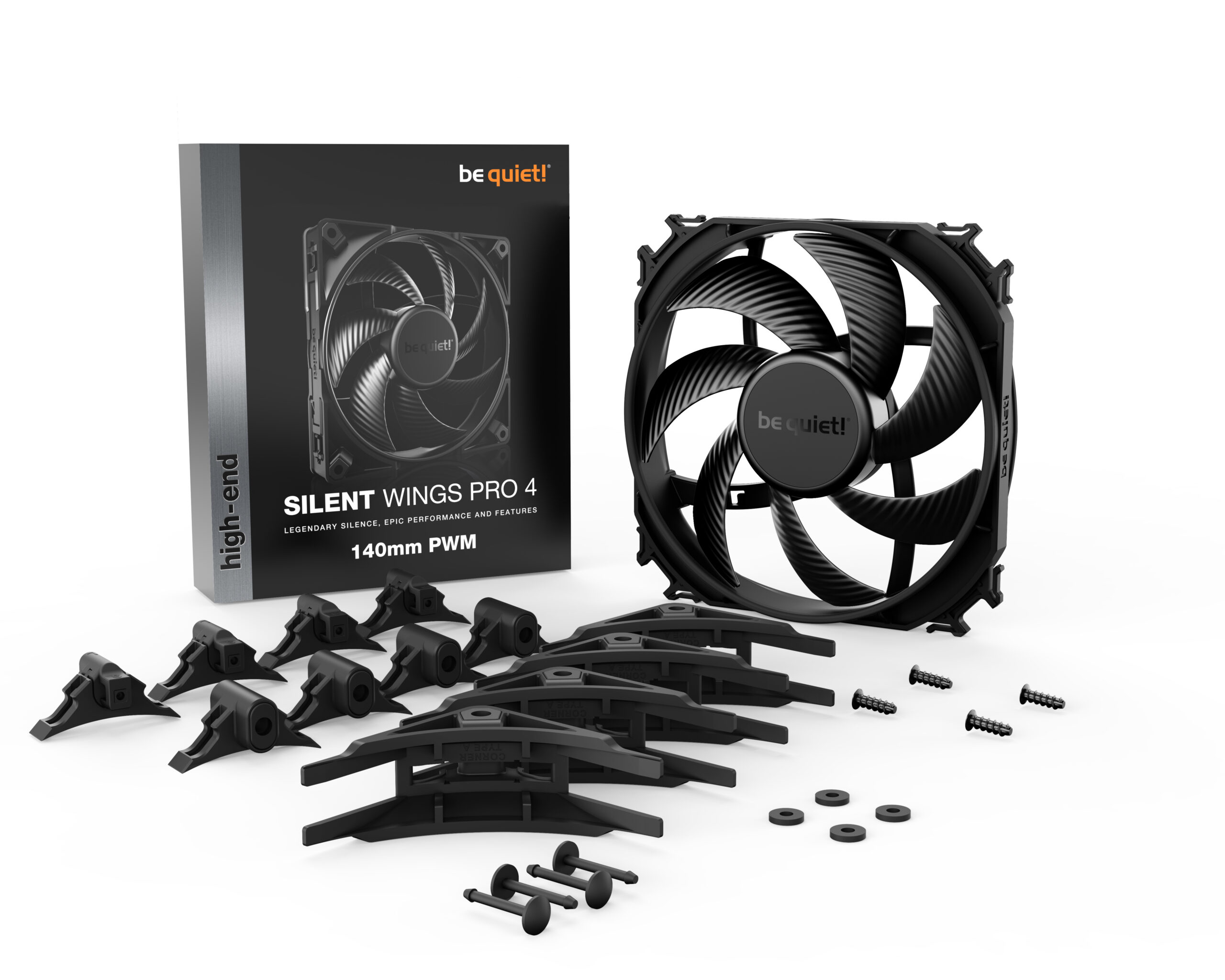 be quiet! SILENT WINGS PRO 4 | 140mm PWM Computer behuizing Ventilator 14 cm Zwart 1 stuk(s) - Afbeelding 5