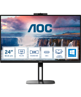 AOC V5 24V5CW/BK computer monitor 60,5 cm (23.8") 1920 x 1080 Pixels Full HD LED Zwart