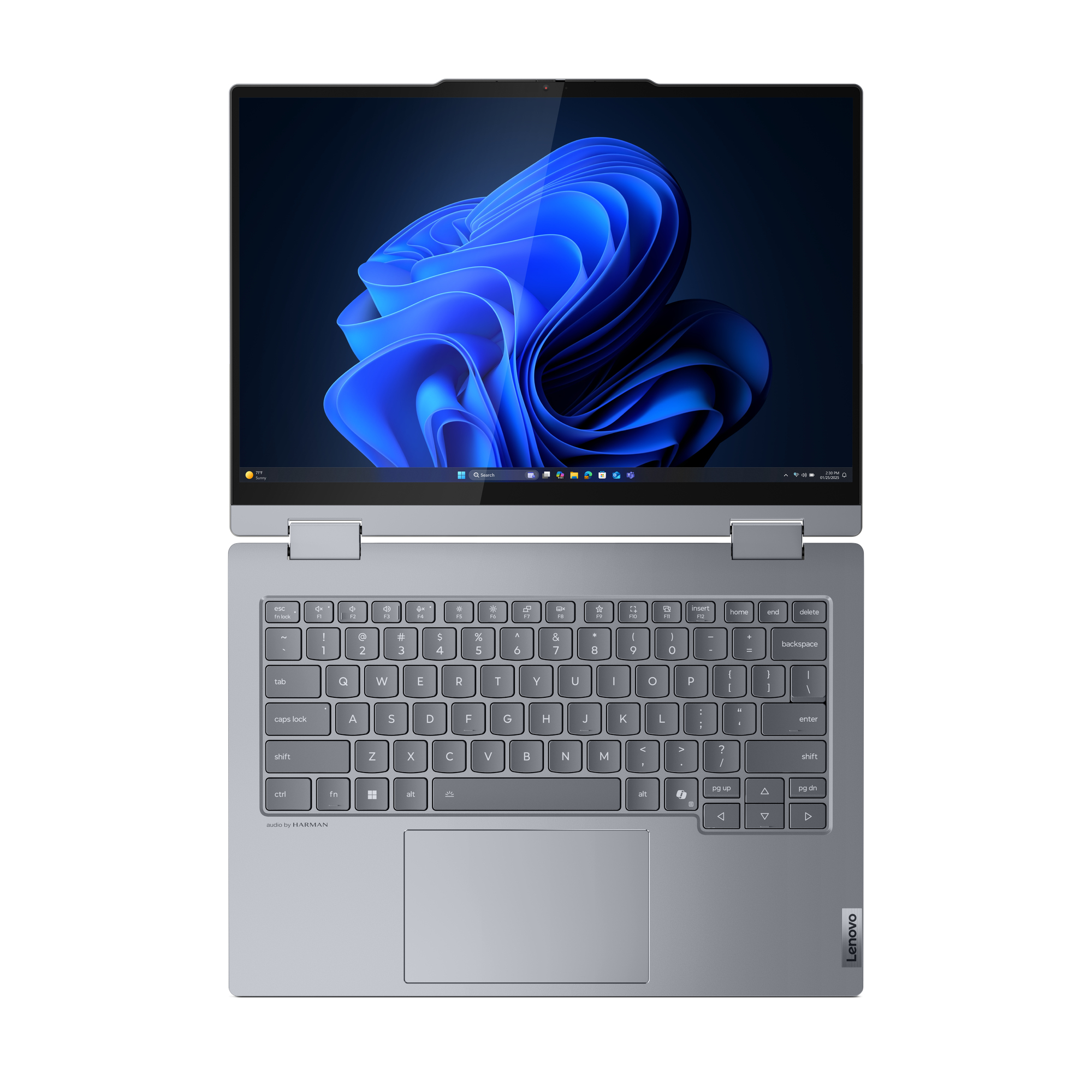 Lenovo ThinkBook 14 2-in-1 G5 IAU Intel Core Ultra 5 225U Hybride (2-in-1) 35,6 cm (14") Touchscreen WUXGA 16 GB DDR5-SDRAM 512 GB SSD Wi-Fi 6E (802.11ax) Windows 11 Pro Scandinavisch Grijs - Afbeelding 11