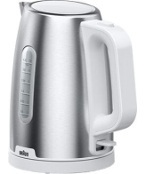 Braun WK 1500 waterkoker 1,7 l 2200 W Roestvrijstaal, Wit