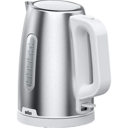 Braun WK 1500 waterkoker 1,7 l 2200 W Roestvrijstaal, Wit